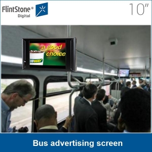 10 inch LCD advertising display TV, LCD cab car taxi bus advertising screen, bus head up display