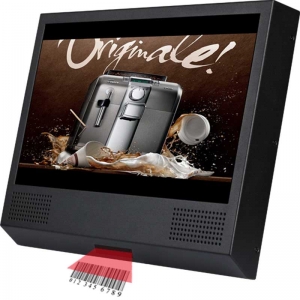 10 inch bar code scan lcd advertising screen, lcd video player, lcd ads monitor