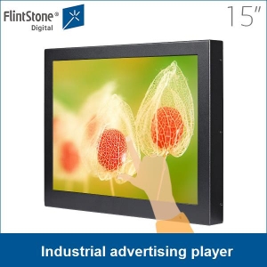 15-Zoll-Display-Hersteller von kommerziellen interaktiven industriellen Marketing-Werbung Spieler