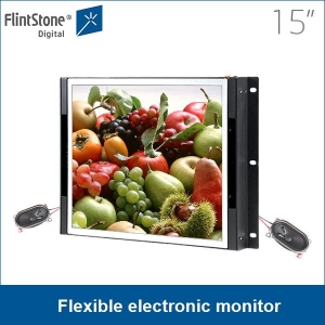 15 inch high color gamut open frame flexible electronic monitor