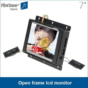 7 polegadas de monitor quadro aberto LCD, leitor de publicidade sem moldura, tela de vídeo mini-lcd