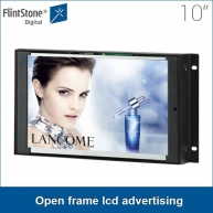 China 10 inch AD1005WF open frame lcd advertising on products, 10 inch commercial lcd display industry grade design,  10 inch tv video player loop play factory