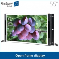 China 55 inch open frame LCD display monitors digital signage player non-stop loop-playing 24/7/365 factory