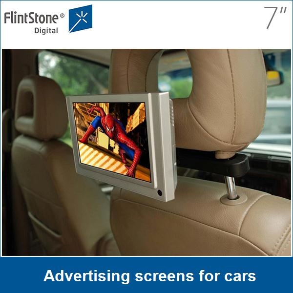 écrans publicitaires pour les voitures, moniteur lcd voiture, siège arrière  de voiture moniteur lcd